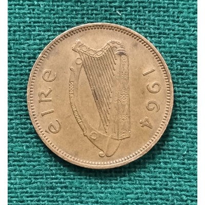 1/2 пенни 1964 год. Ирландия. Свинья и поросята