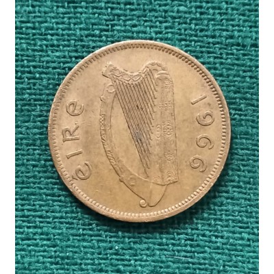 1/2 пенни 1966 год. Ирландия. Свинья и поросята