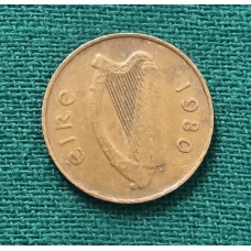 2 пенса 1980 год. Ирландия