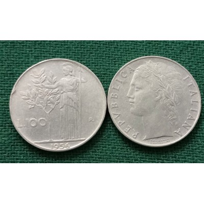 100 лир 1956 год. Италия