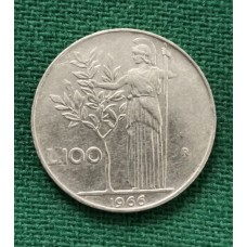 100 лир 1966 год. Италия