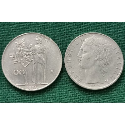 100 лир 1970 год. Италия