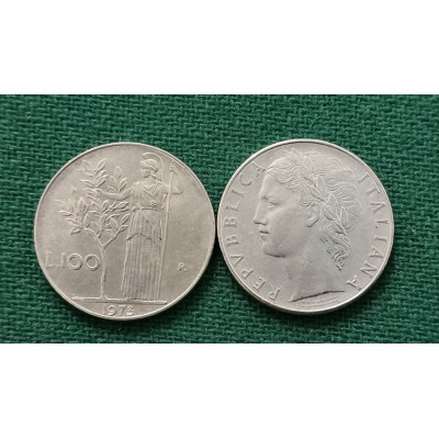 100 лир 1973 год. Италия