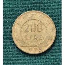 200 лир 1978 год. Италия.