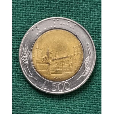 500 лир 1989 год. Италия