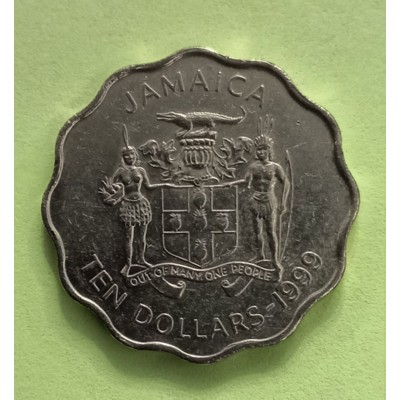 10 долларов 1999 год. Ямайка