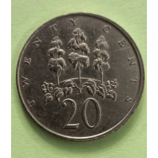 20 центов 1989 год. Ямайка
