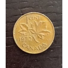 1 цент 1972 год. Канада. Кленовый лист