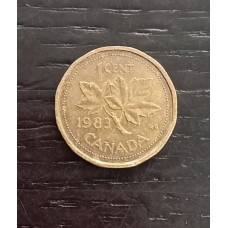 1 цент 1983 год. Канада. Кленовый лист