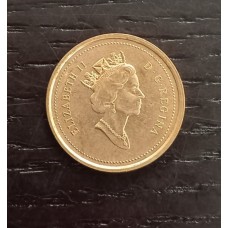 1 цент 1999 год. Канада. Кленовый лист