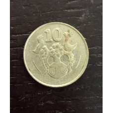 10 центов 1994 год. Кипр