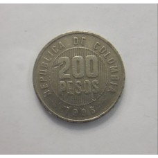 200 песо 1996 год. Колумбия