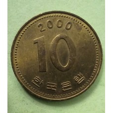 10 вон 2000 год. Южная Корея