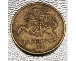 20 центов 1998 год. Литва. 