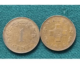 1 цент 1972 год. Мальта
