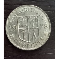 1 рупия 1978 год. Маврикий