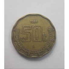 50 сентаво 1998 год. Мексика