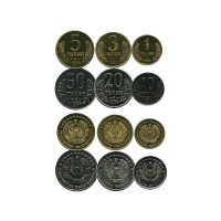 Набор из 6-ти монет Узбекистана 1994 год. (UC)