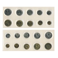 Годовой набор монет СССР 1973 год. ЛМД (9 монет + жетон)