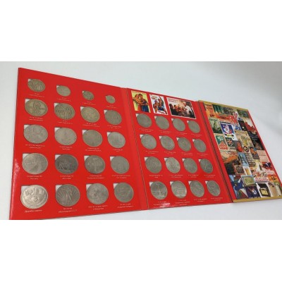 Набор Юбилейные и памятные монеты СССР 1961-1991 года (68 монеты), в альбоме