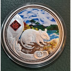 1 доллар 2008 год. Ниуэ. Год крысы 1 доллар 2008 год. Ниуэ. Год крысы