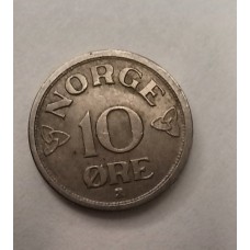 10 эре 1952 год. Норвегия. 