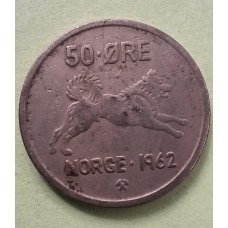 50 эре 1962 год. Норвегия