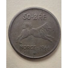 50 эре 1966 год. Норвегия