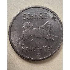 50 эре 1969 год. Норвегия