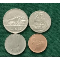 Набор из 4 монет 1966-2016 год. Румыния