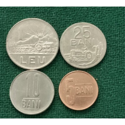 Набор из 4 монет 1966-2016 год. Румыния