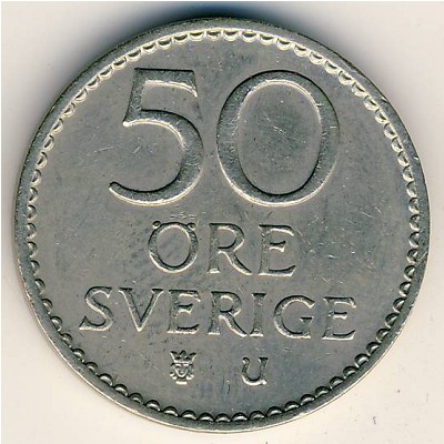 50 эре  1973 год . Швеция