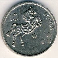 10 толаров 2001 год. Словения