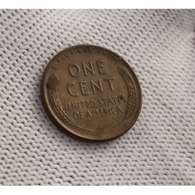 1 цент 1946 год. США. Авраам Линкольн (регулярный чекан)
