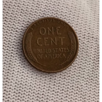 1 цент 1957 год. США. Авраам Линкольн (регулярный чекан) 