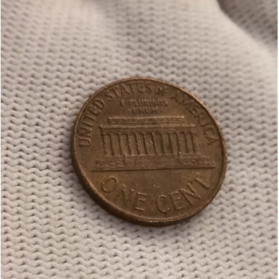 1 цент 1967 год. США. Авраам Линкольн (регулярный чекан) 