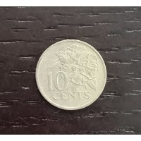 10 центов 1976 год. Тринидад и Тобаго