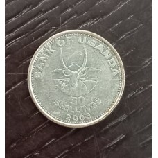 50 шиллингов 2003 год. Уганда-Антилопа 