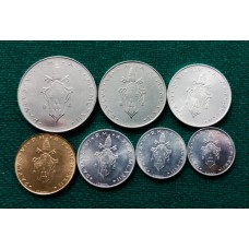 Набор из 8-ми монет 1972 год. Ватикан