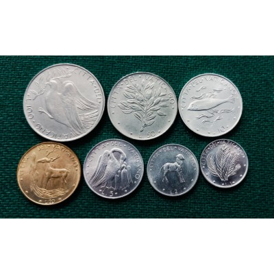 Набор из 8-ми монет 1972 год. Ватикан