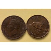 1 фартинг 1941 год. Великобритания.