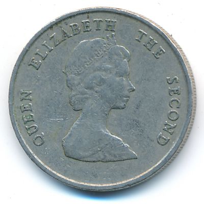 25 центов 1989 год. Восточные Карибы