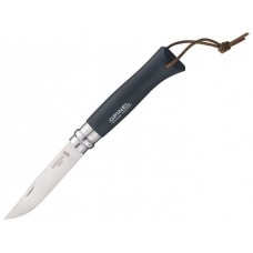 Нож Opinel Tradition №8 Trekking, нержавеющая сталь, черный