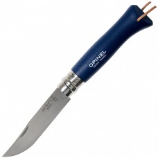 Нож Opinel Tradition №8 Trekking, нержавеющая сталь, синий