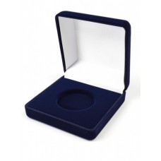 Футляр для одной монеты в капсуле (диаметр 46 мм), синий