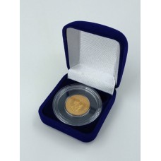 Футляр для одной монеты в капсуле (диаметр 44 мм) синий