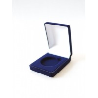 Футляр для одной монеты в капсуле (диаметр 46 мм) синий
