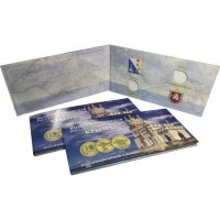 Буклет на 2 монеты и банкноту Вхождение в состав РФ Республики Крым и города Севастополь 2014 - 2015