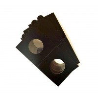 Холдеры для монет, самоклеющиеся - 40 мм, черные (упаковка 10 шт.)