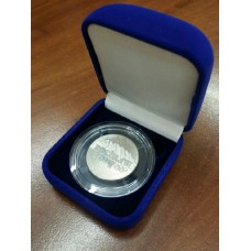Футляр для одной монеты в капсуле (диаметр 44 мм), размер 55х60х36 мм, синий